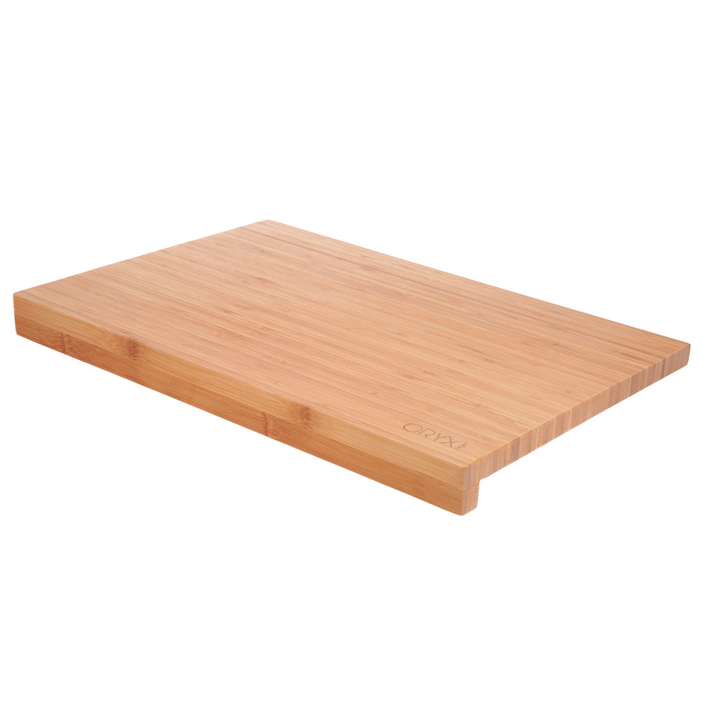 100% bamboo cutting board with rim 46x30.5 cm