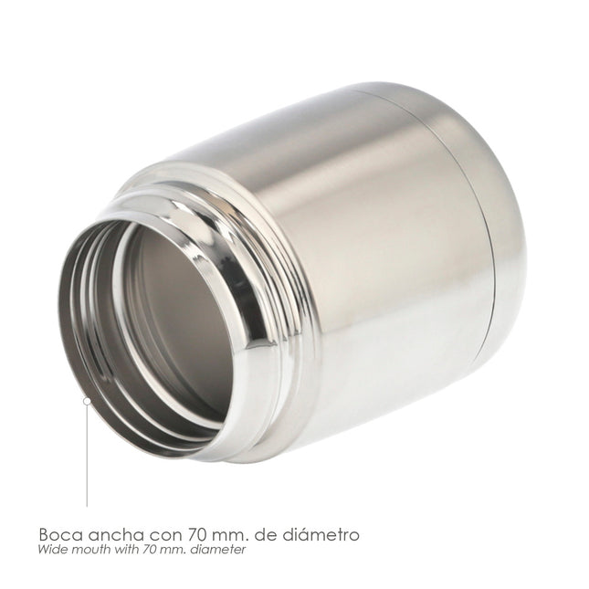 Termo solidos y liquidos acero inoxidable antigoteo 430 ml. 100 % hermetico. sin BPA