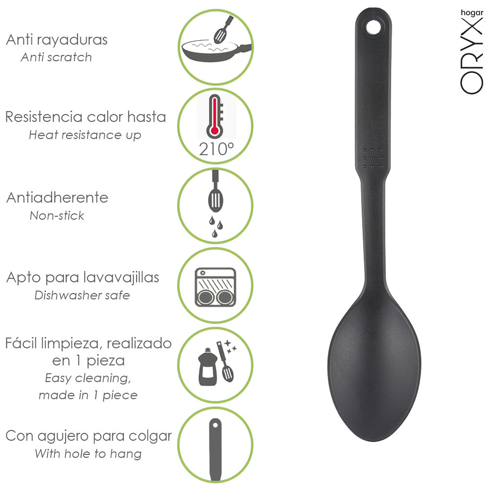 Basic nylon cooking spoon 30.5 x 7 cm