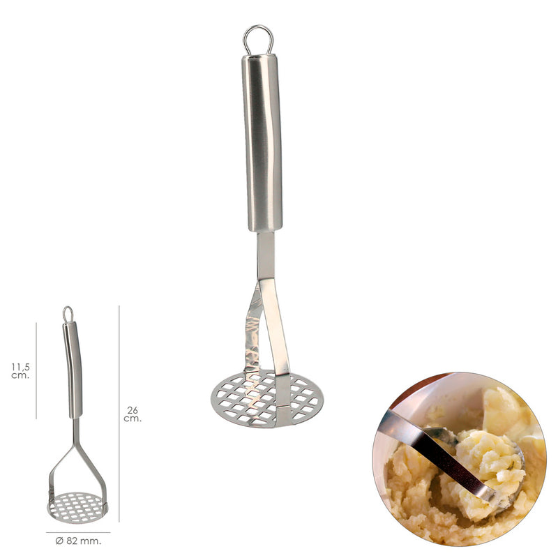 Prensapatatas realizado en acero inoxidable ø 82 mm. x 26 cm