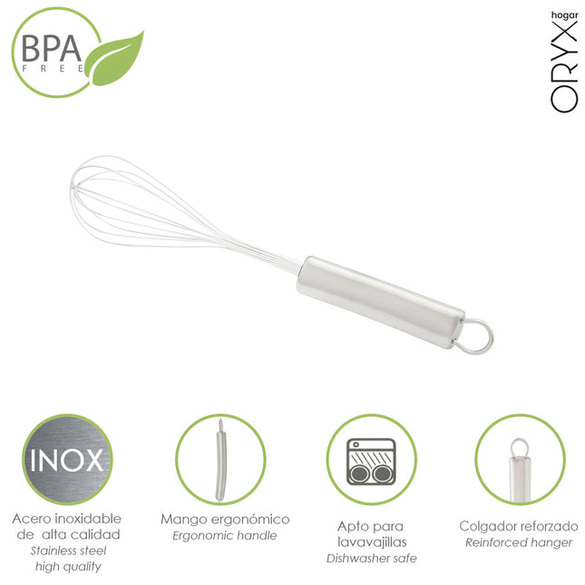 Varilla batidora acero inoxidable 6 x 27,5 (alt.) cm