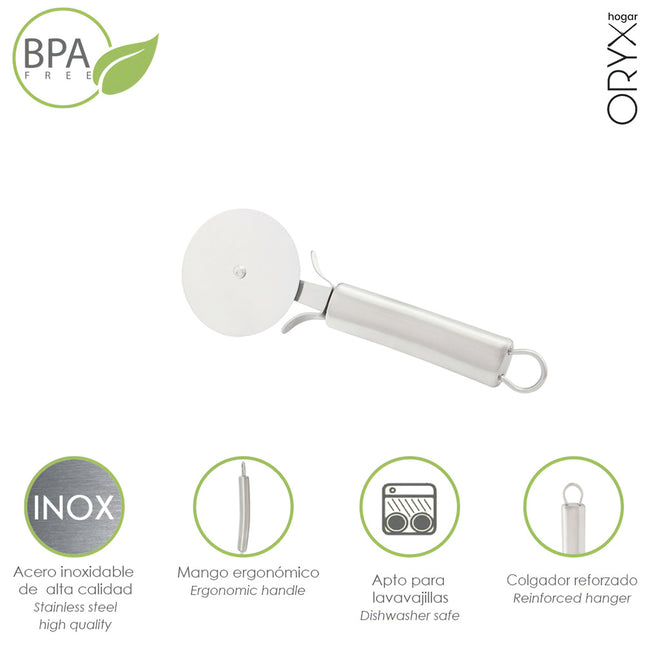 Cortador de pizza acero inoxidable 7 x 20 (alt.) cm