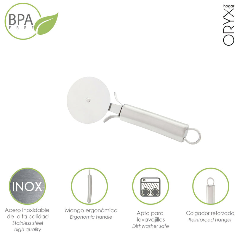 Cortador de pizza acero inoxidable 7 x 20 (alt.) cm