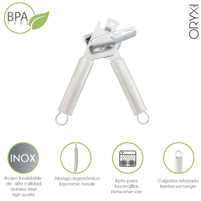 Abrelatas acero inoxidable 4,5 x 20 (alt) cm