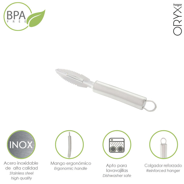 Pelador frutas / verduras acero inoxidable 1,6 x 19 (alt.) cm