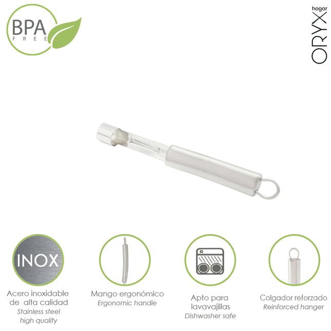 Descorazonador manzanas / frutas acero inoxidable 2 x 19,5 (alt.) cm