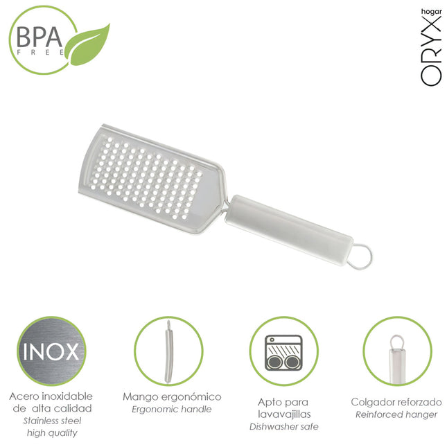 Rallador acero inoxidable 6 x 23 (alt.) cm