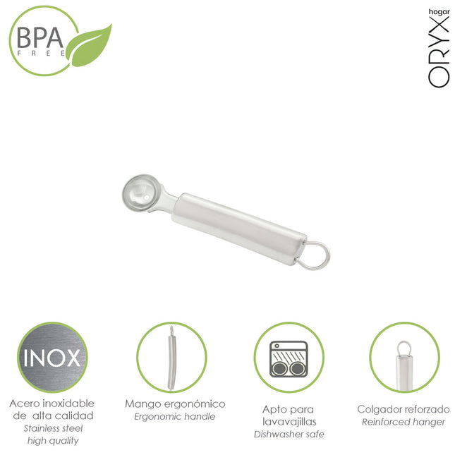 Vaciador de frutas y verduras acero inoxidable 3 x 19 (alt.) cm