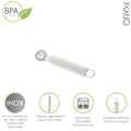 Descaroçador de frutas e legumes em aço inoxidável, 3 x 19 (altura) cm