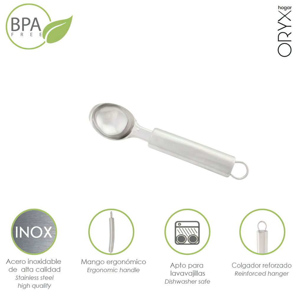 Stainless steel ice cream scoop 4 x 21.5 (h) cm