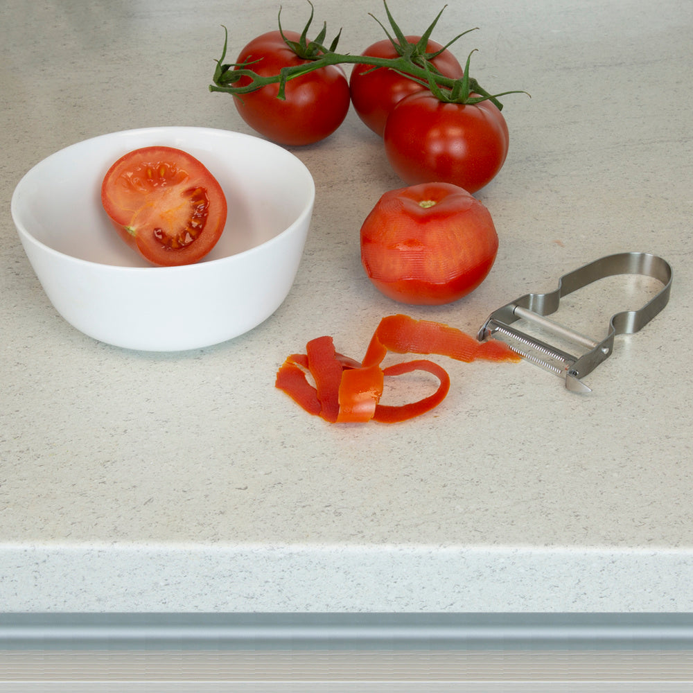 Descascador de tomates em aço inoxidável, 6,7 x 11 cm
