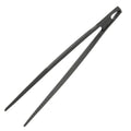 Pinzas de cocina, color negro, fabricadas en nailon, 30cm