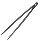 Pinzas de cocina, color negro, fabricadas en nailon, 30cm