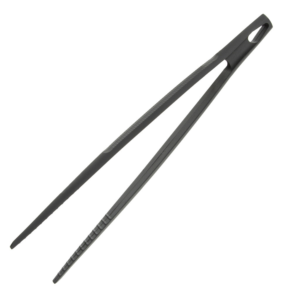 Kitchen tongs, black, nylon, 30cm
