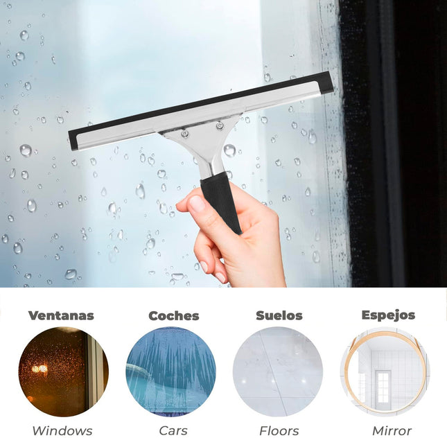 Limpiacristales profesional inoxidable 30 cm
