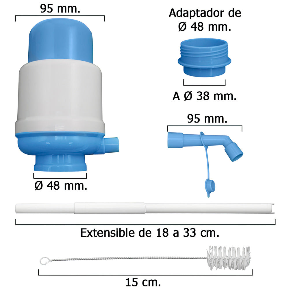 Dispensador de agua para garrafas y botellas
