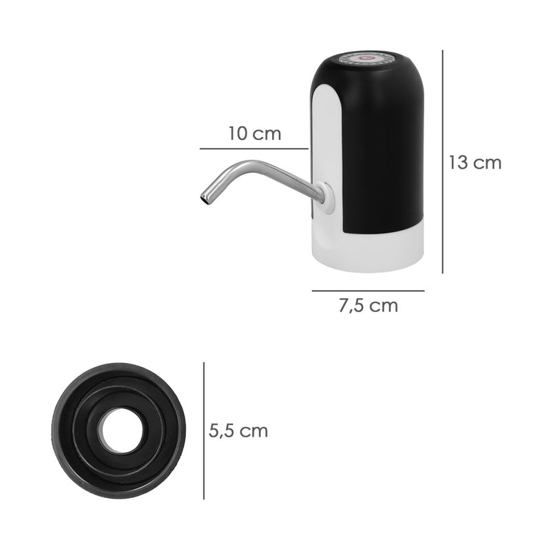 Dispensador de agua automático para garrafas y botellas con cargador USB tipo c