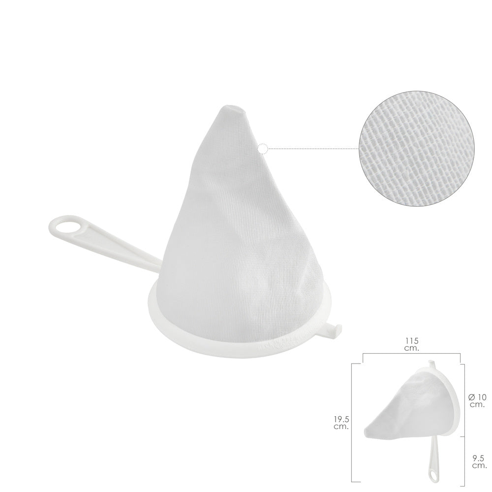 Flannel cloth strainer plastic frame ø 10 cm