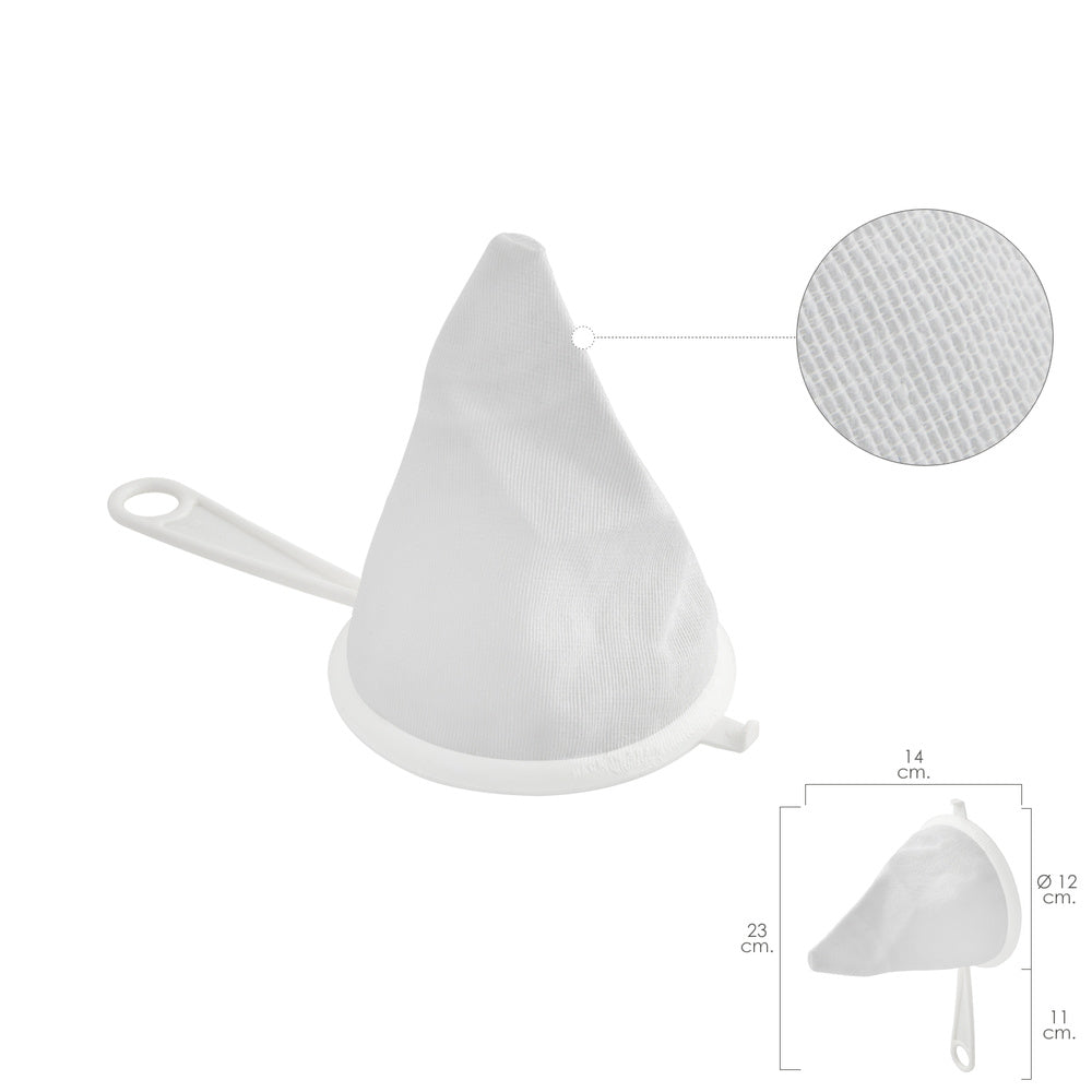 Flannel cloth strainer plastic frame ø 12 cm