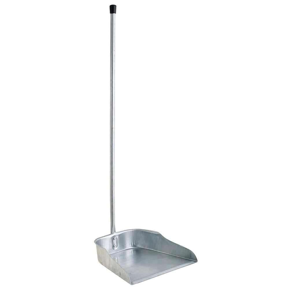 Galvanized dustpan with 75 cm handle
