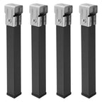 Juego patas somier cuadradas (4 unidades) tubo 30x30 mm para somier de 30x30 mm altura 25 cm