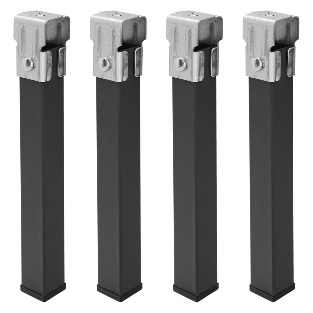 Juego patas somier cuadradas (4 unidades) tubo 30x30 mm para somier de 30x30 mm altura 25 cm