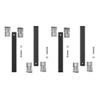 Juego patas somier cuadradas (4 unidades) tubo 30x30 mm para somier de 30x30 mm altura 25 cm