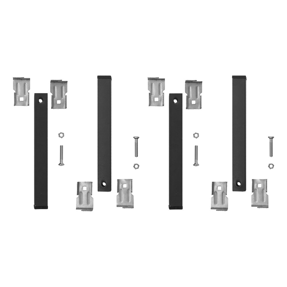 Juego patas somier cuadradas (4 unidades) tubo 30x30 mm para somier de 30x30 mm altura 25 cm