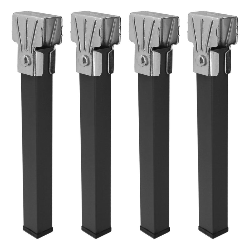 Juego patas somier cuadradas (4 unidades) tubo 30x30 mm. para somier de 40x30 mm. altura 25 cm