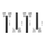 Juego patas somier cuadradas (4 unidades) tubo 30x30 mm para somier de 40x30 mm altura 25 cm