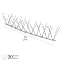 Pincho anti paloma 0,5 metros polietileno pincho doble 30 pinchos