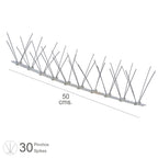 Pincho anti paloma 0,5 metros polietileno pincho doble 30 pinchos
