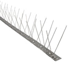 Anti-pigeon/bird spike, 1 meter, stainless steel, double spike, 60 spikes. Adaptable to various positions.