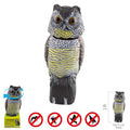 Búho ahuyentador de pájaros / aves con cabeza giratoria 40 cm