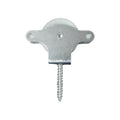 Clothesline pulley Wolfpack galvanized 40 mm plastic roller with screw hook