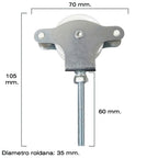 Wolfpack galvanized clothesline pulley 60 mm plastic sheave with screw