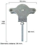 Wolfpack galvanized clothesline pulley 60 mm metal sheave with screw