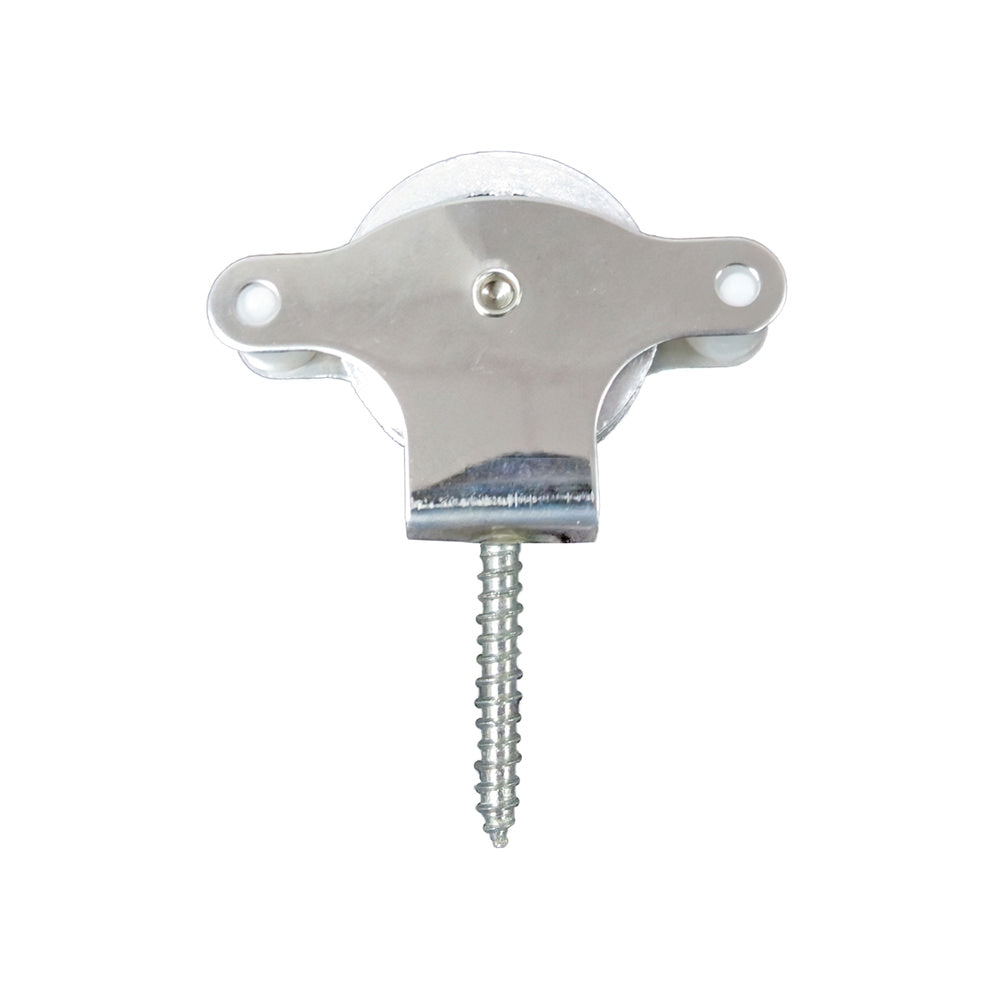 Wolfpack stainless steel clothesline pulley 40 mm / metal sheave with screw eye