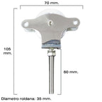 Wolfpack stainless steel clothesline pulley 60 mm / metal sheave with screw