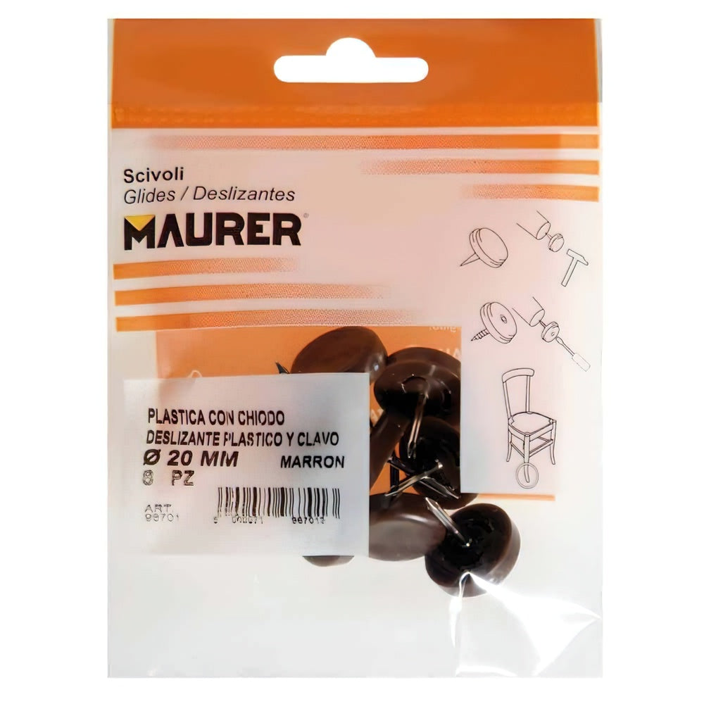 Large brown slider ø20 (blister 8 units)