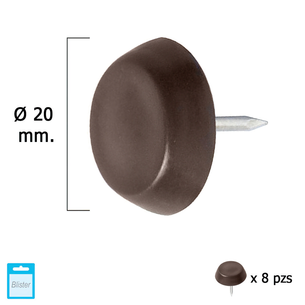 Large brown slider ø20 (blister 8 units)