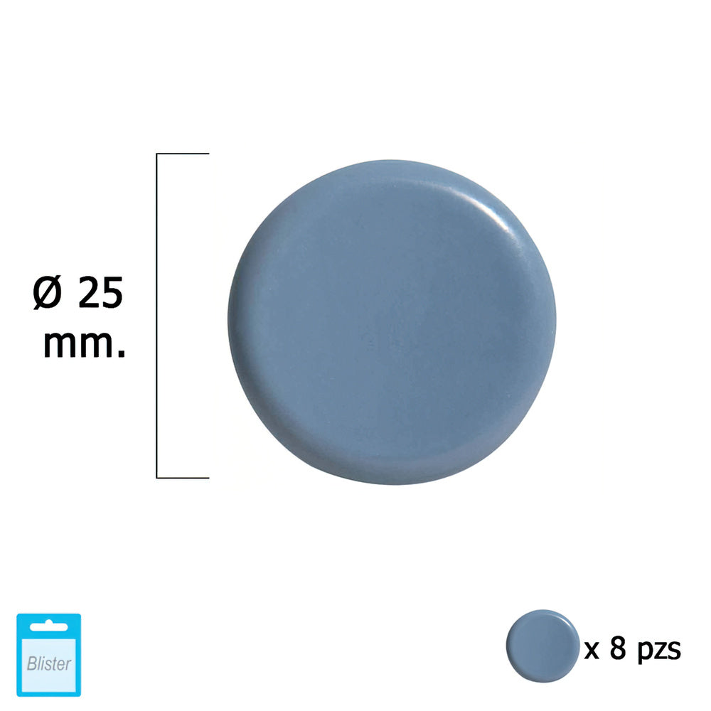 Grey PTFE slider ø25 (blister pack of 8)