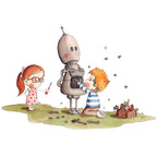 Botty the Robot Hand-Painted Children's Decorative Vinyl