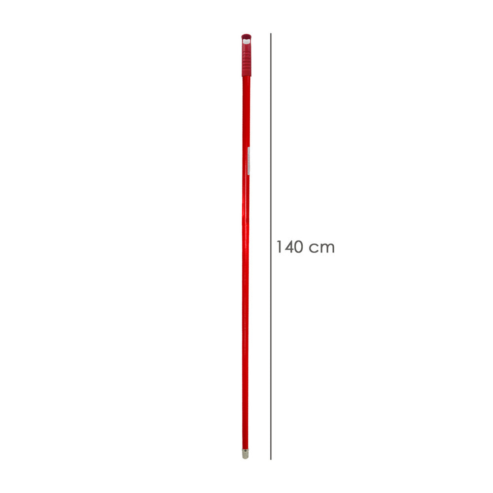 Metal handle lined with ø 22 x 1400 mm thread for household brushes