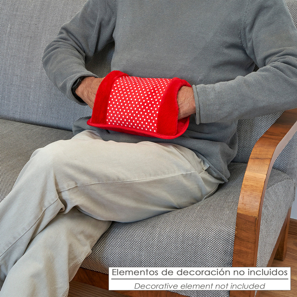 Rechargeable electric hot water bottle