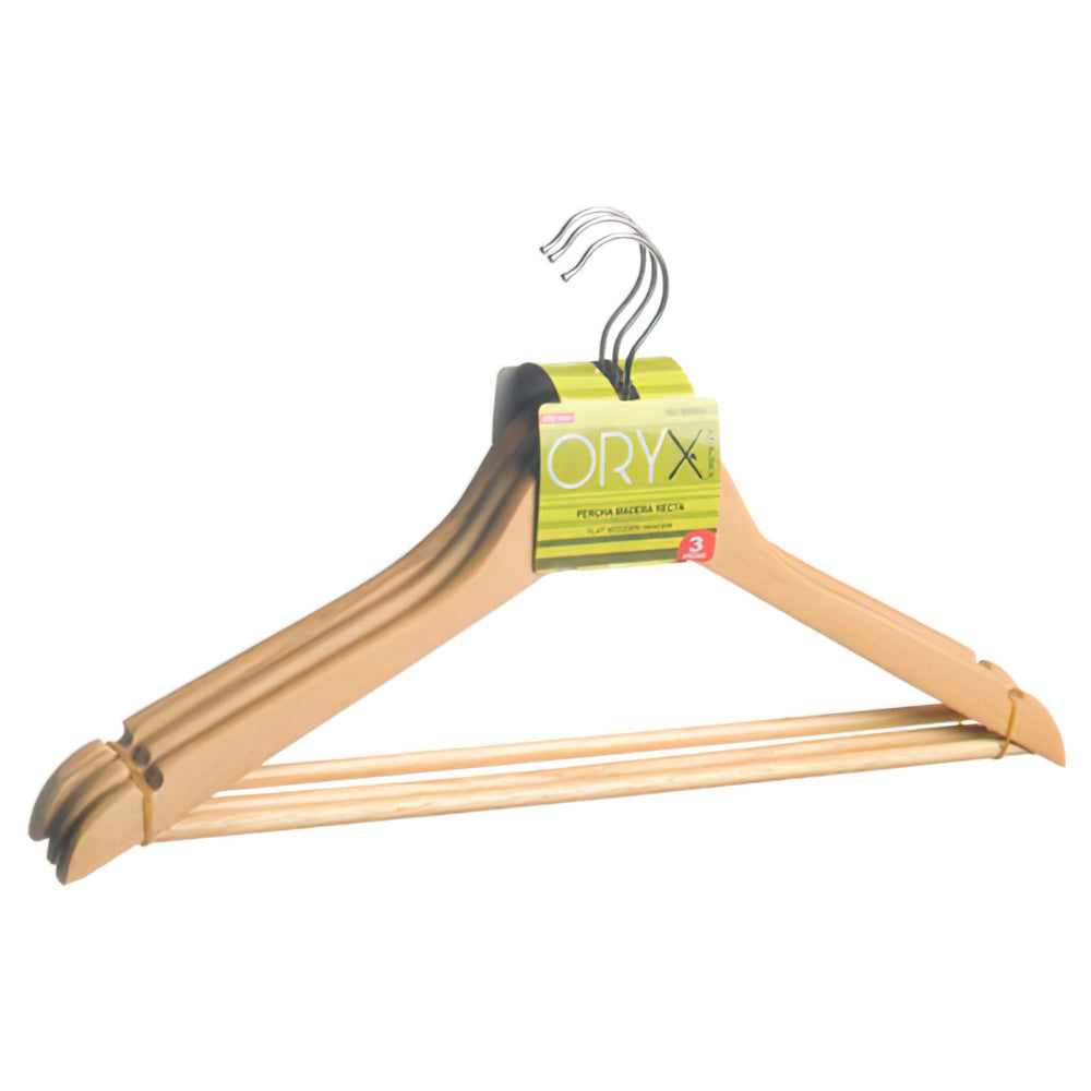 Straight Wooden Hangers 450 mm (3-pack)