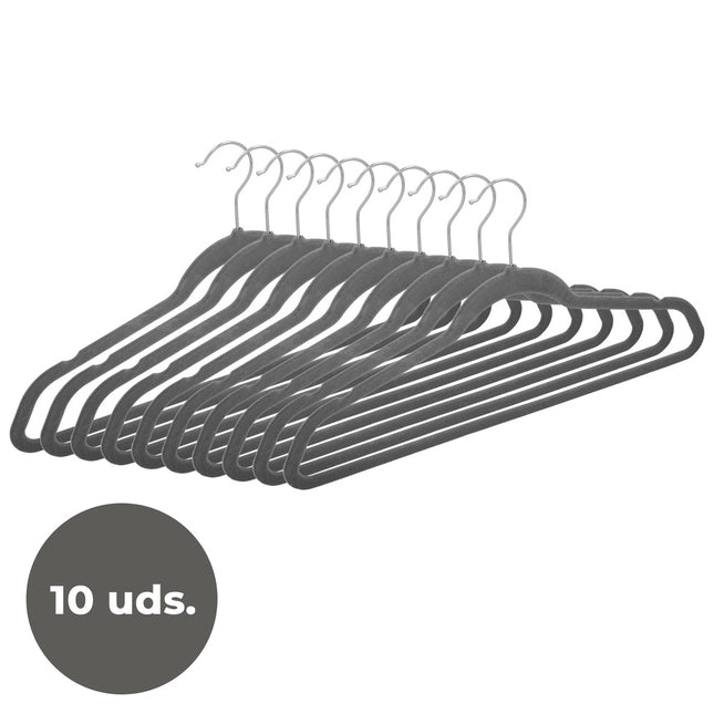 Percha terciopelo 445 mm. (pack 10 piezas)