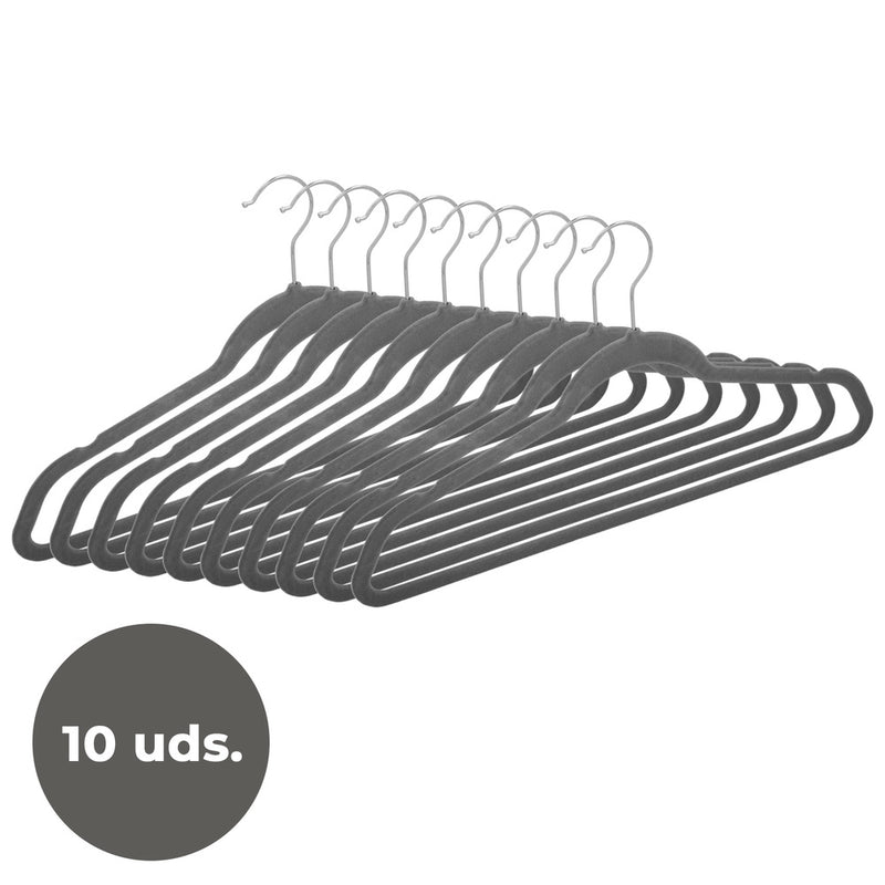 Percha terciopelo 445 mm. (pack 10 piezas)