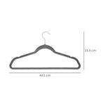 Percha terciopelo 445 mm (pack 10 piezas)
