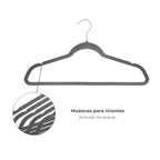 Percha terciopelo 445 mm (pack 10 piezas)